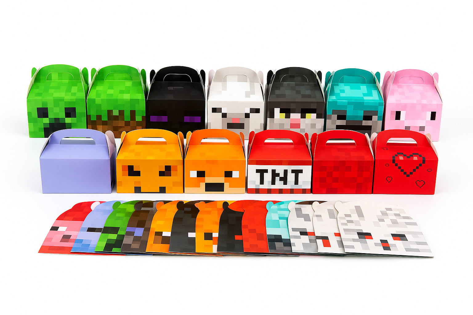 24-Pack Pixel Style Party Favor Boxes – Video Game Theme Gift for Kids Birthday gallery
