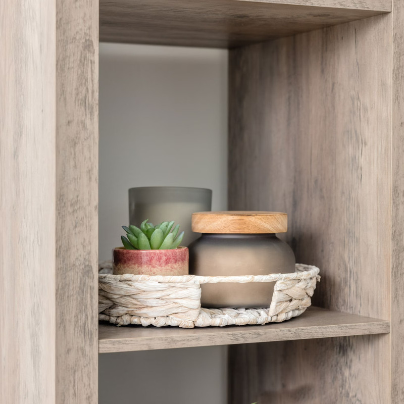 Better Homes & Gardens 3-Cube Storage Organizer Wood Bookcase Shelf, Rustic Gray gallery