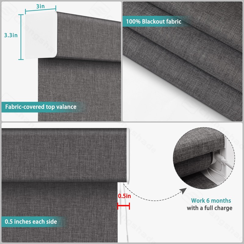 Changshade CUSTOM Smart Motorized Window Shades Remote Control Roller Blinds gallery