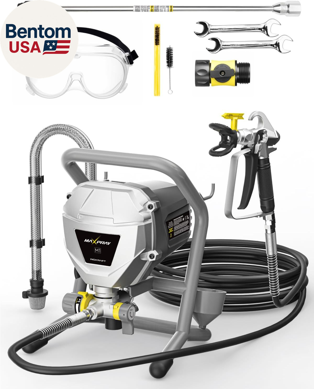 Maxpray M1 Airless Paint Sprayer, Highly Efficient Thinning-Free Minimal Overspr gallery