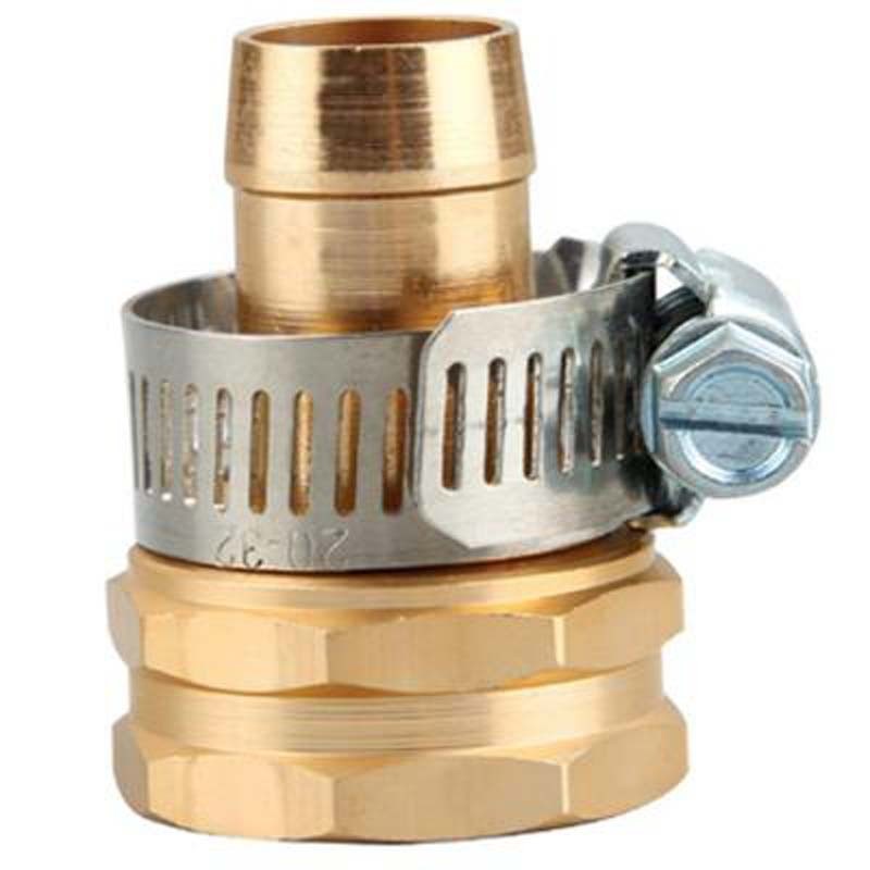 1/2" Garden Brass Mender End Repair Kit Hose Connector Male Female 0.59 Diameter gallery