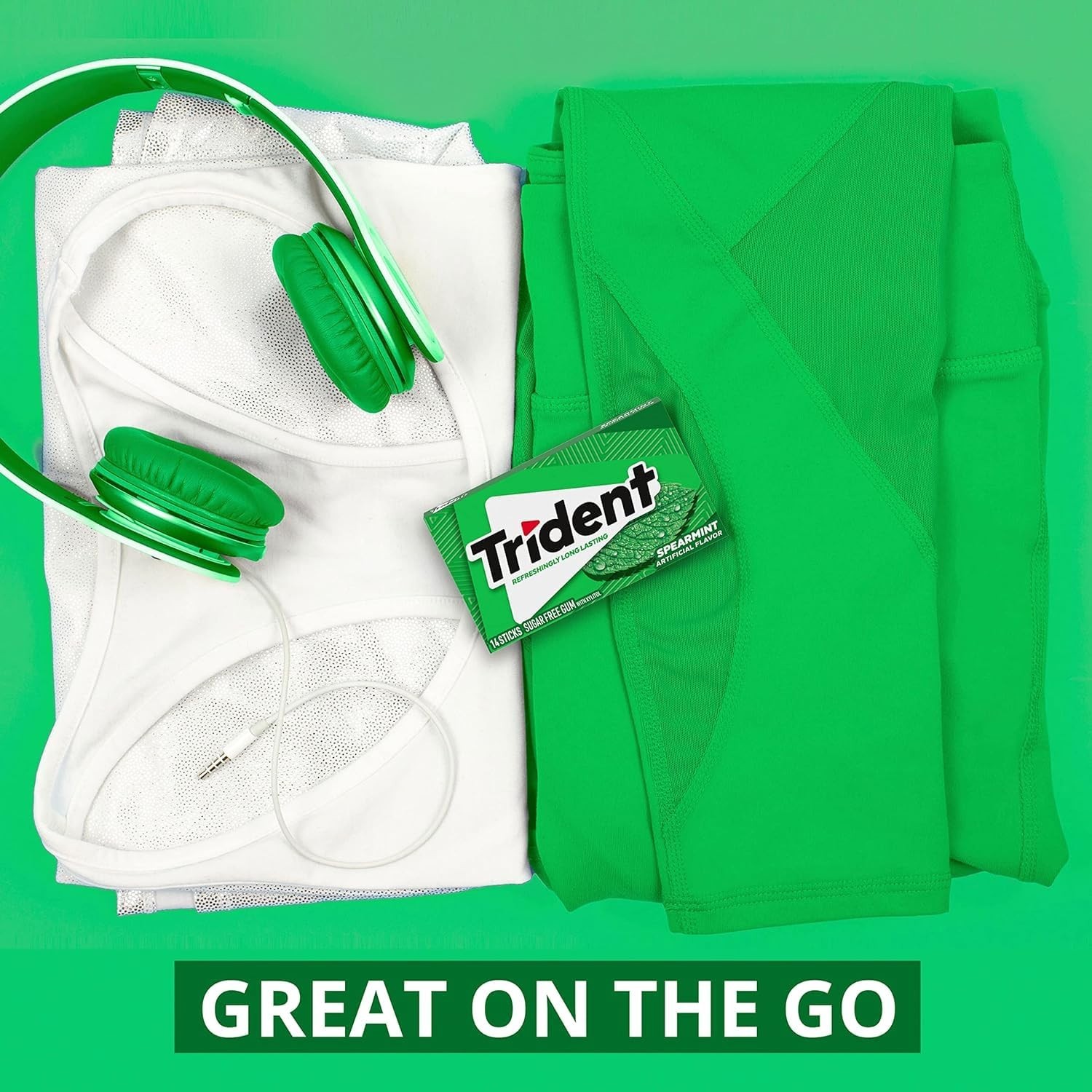 Trident Spearmint Sugar Free Chewing Gum 168 Pieces 12 Packs gallery