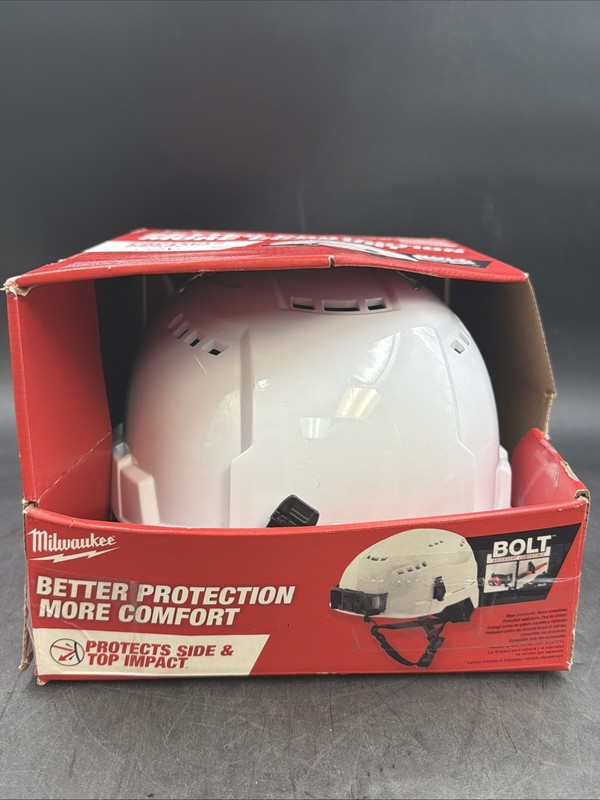 *READ*Milwaukee BOLT White Type 2 Class C Vented Safety Helmet gallery