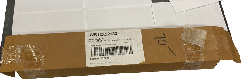 GE Black Refrigerator Handle (1) Genuine WR12X22183 New gallery