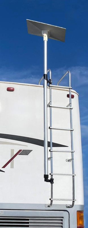 Flagpole Buddy Starlink Gen 3 Compatible Mounting Kit for RV Ladder Mount gallery