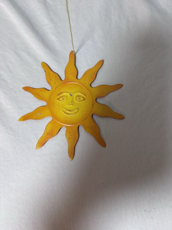 Vintage Celestial Sun Hanging Mobile Windchime Decor Whimsygoth Tube Colorful gallery