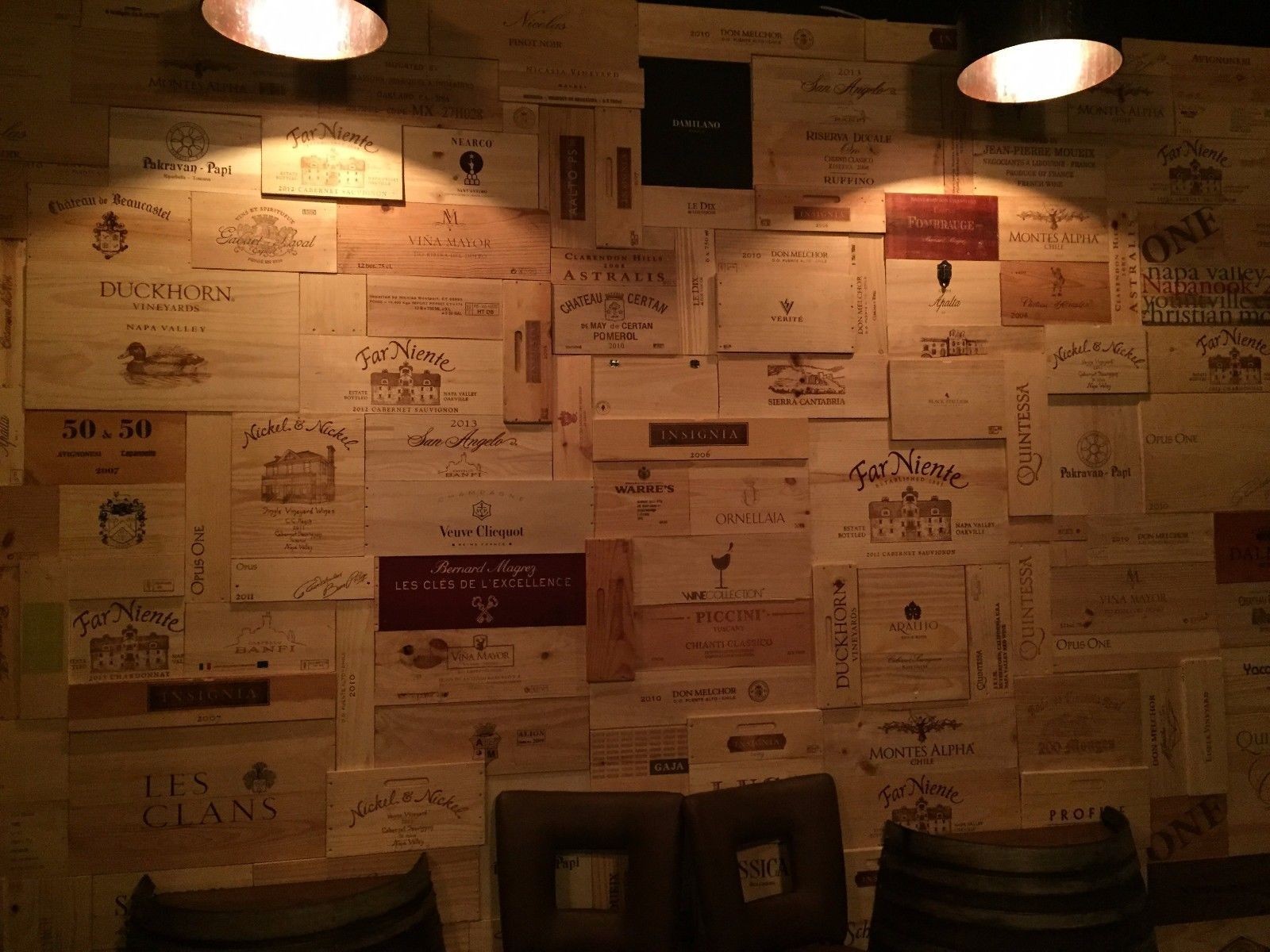 25 Wine Crate Panels Assorted & Branded Sides, Ends, Tops Wood, ORIGINAL PANELS gallery