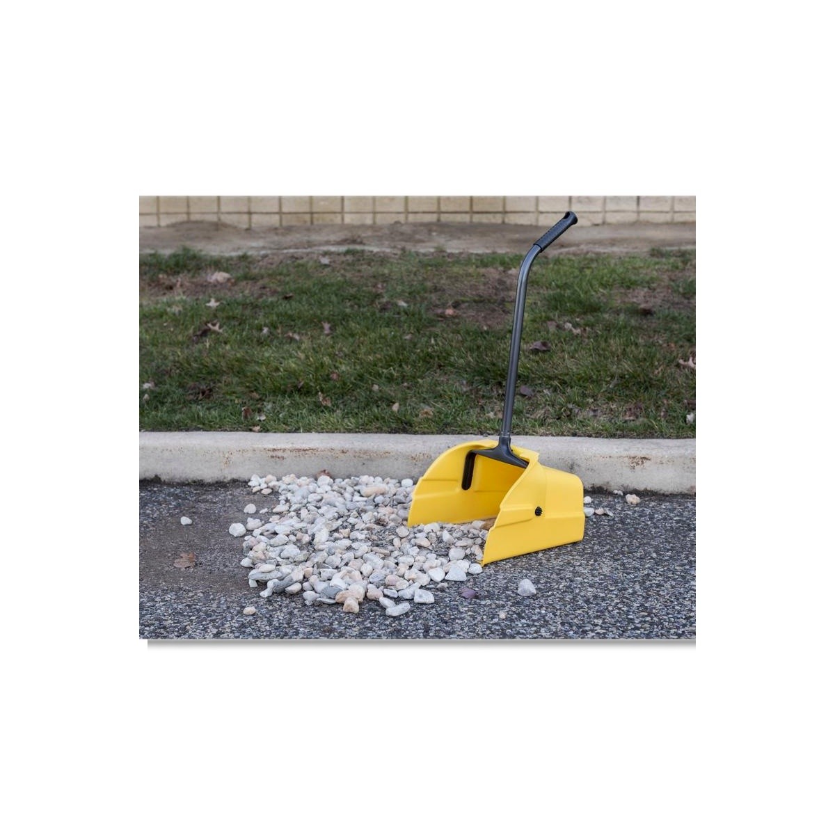 Quickie Yellow Plastic Stand-Up Long Handled Dust Pan 495 gallery