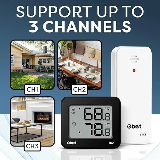 Indoor Outdoor Thermometer Wireless Outdoor Thermometer Digital Thermometer Gaug gallery