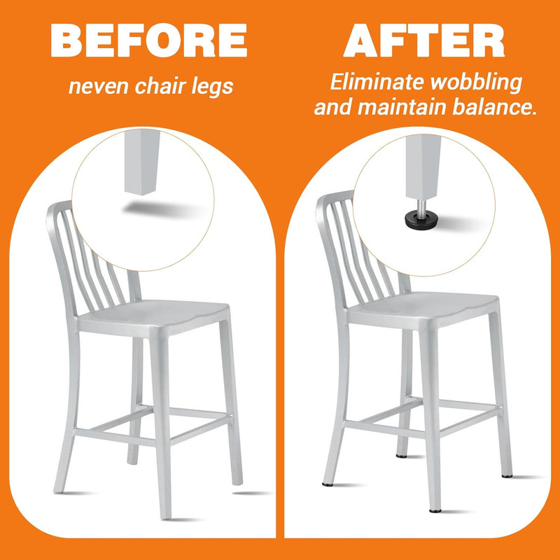 8 Pcs M6 Leveling Feet M6 Adjustable Leveling Feet Bar Stool Height Extenders Sc gallery