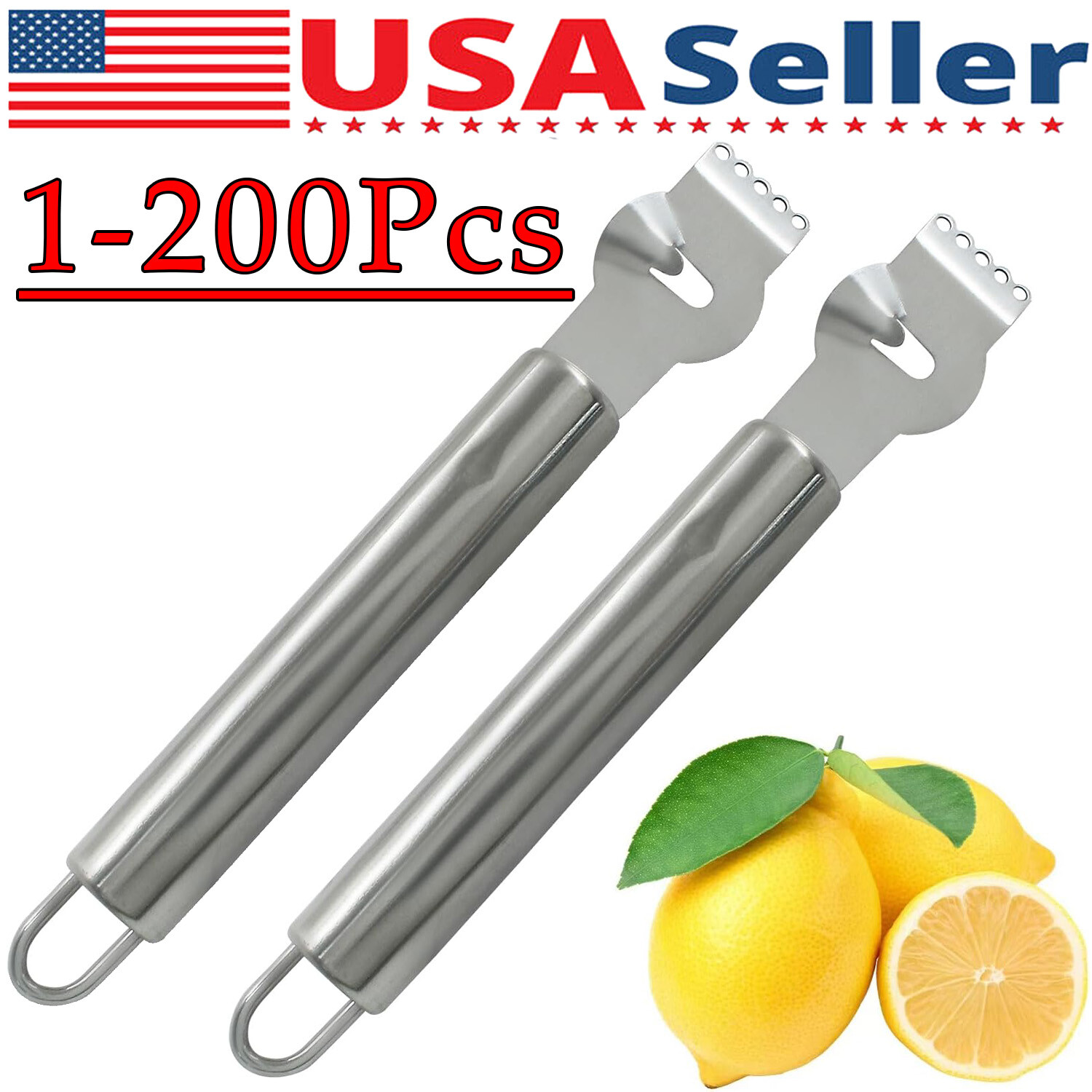 Stainless Steel Lemon Zester & Grater – Kitchen Peeler Grater Wholesale Lot gallery