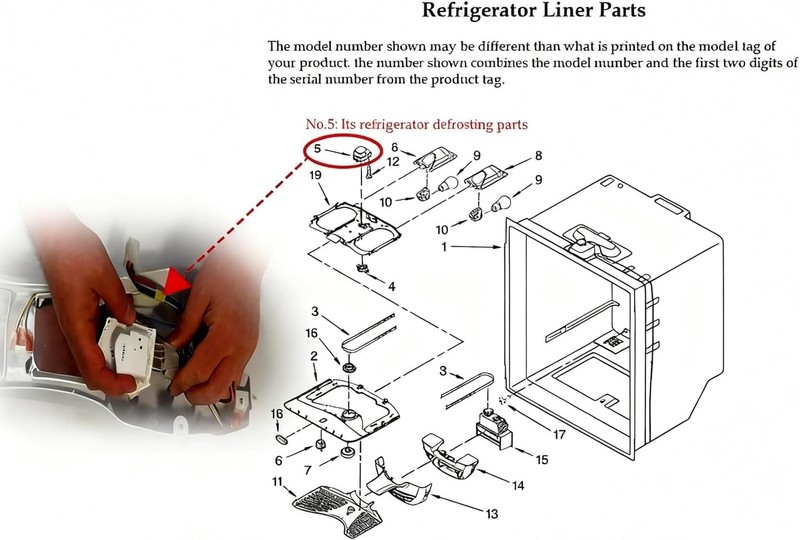 Universal Refrigerator Defrost Timer - 6 Hr 21 Min for Major Brands like Amana gallery