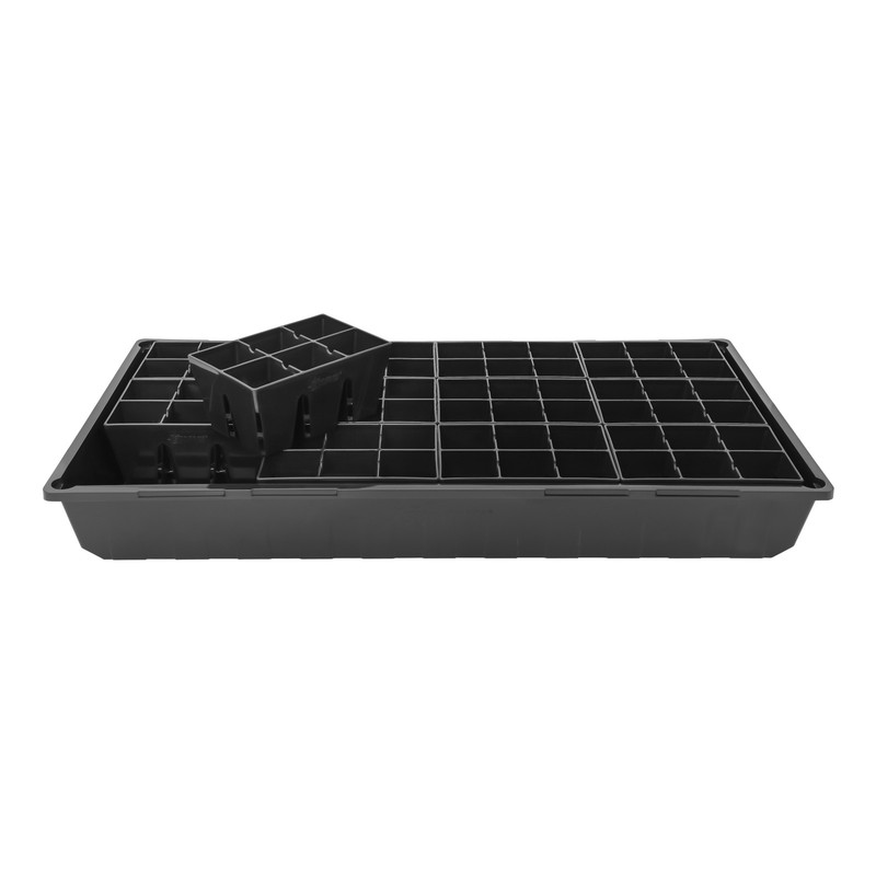 Sunpack 6-Cell Mega Square Insert, Greenhouses, Gardening, and Seedlings, Black gallery
