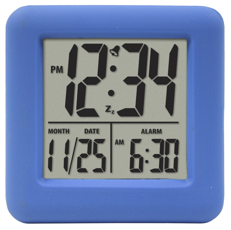 70931 Equity by La Crosse Soft Cube LCD Digital Alarm Clock - Open Box gallery