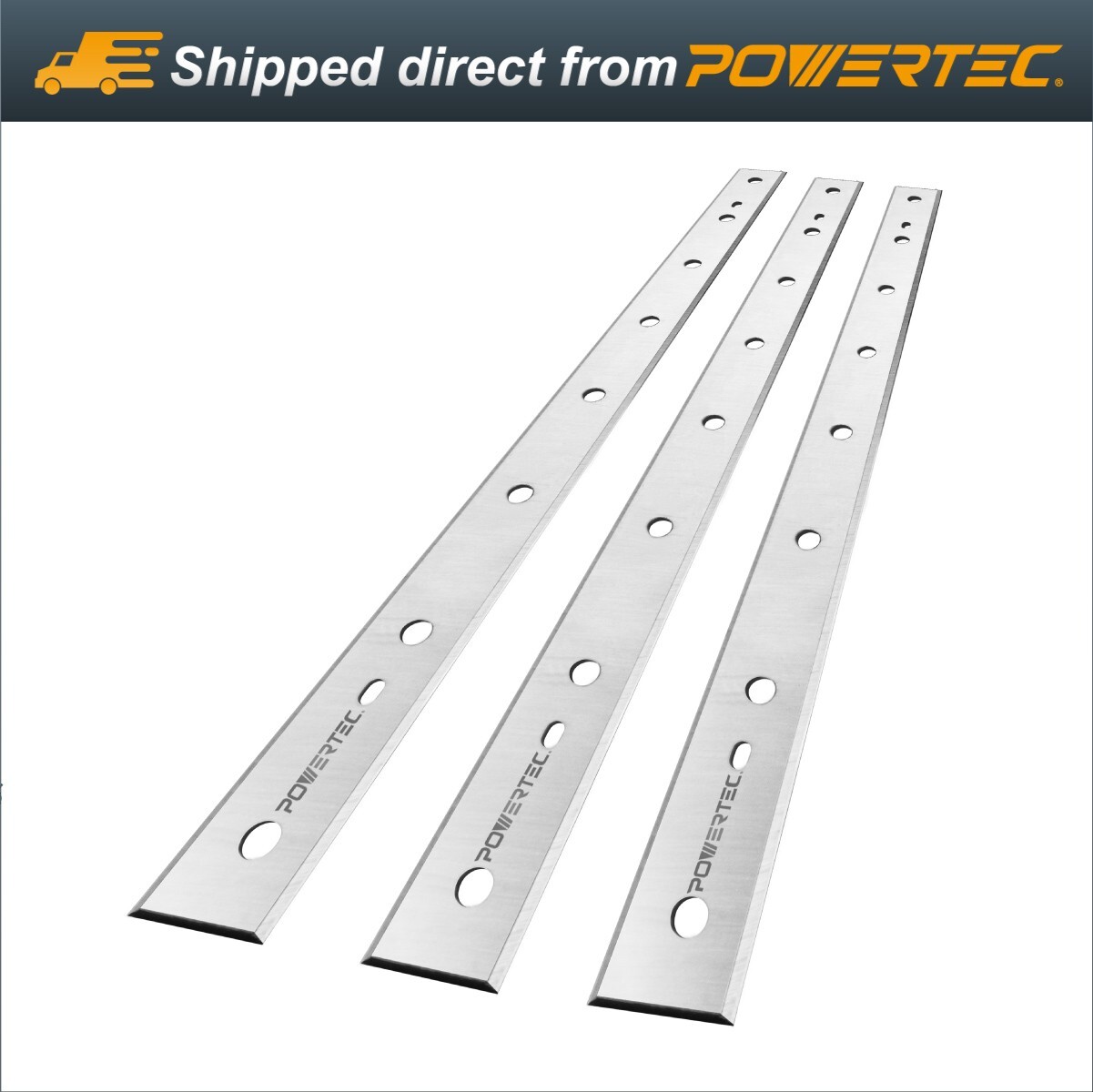 POWERTEC 12-1/2 INCH Replacement Planer Blades DeWalt DW734,DW7342 - 3PK (12801) gallery