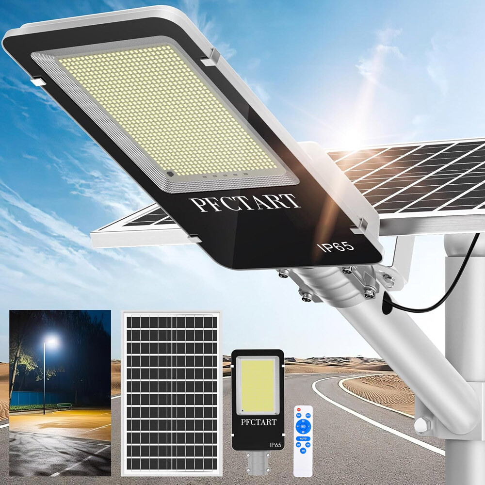99000000000LM 9000W Commercial Solar Street Light Dusk To Dawn Super Bright Lamp gallery