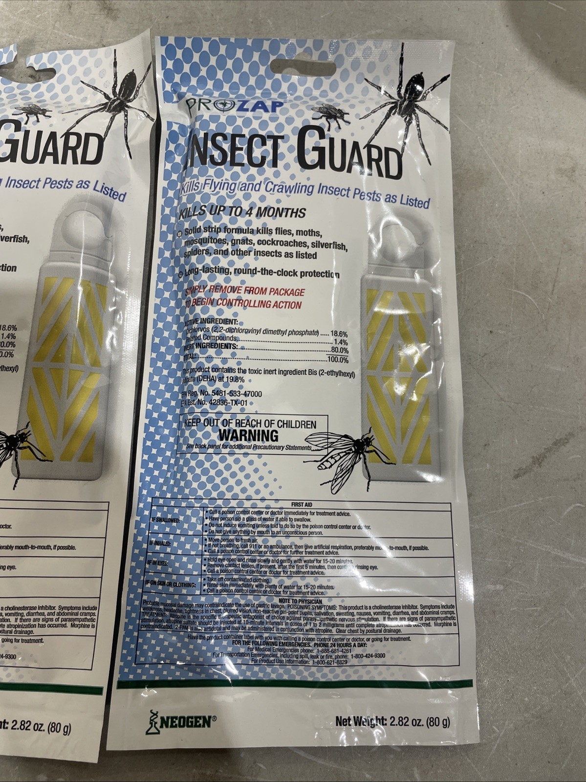 Prozap Insect Guard 80g Gnats Mosquitoes Moths & various insects ( 2-Pack ) New gallery