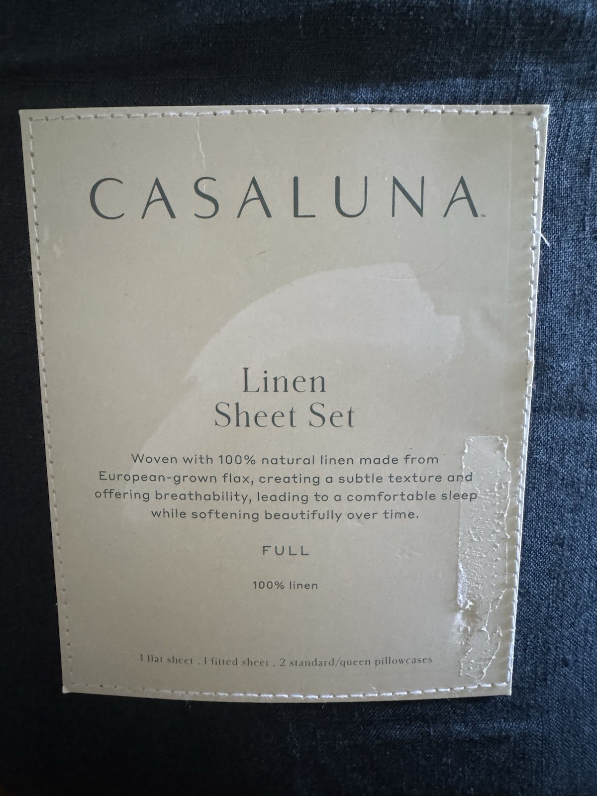 Casaluna Sheet Set - 100% Linen - Full Size gallery