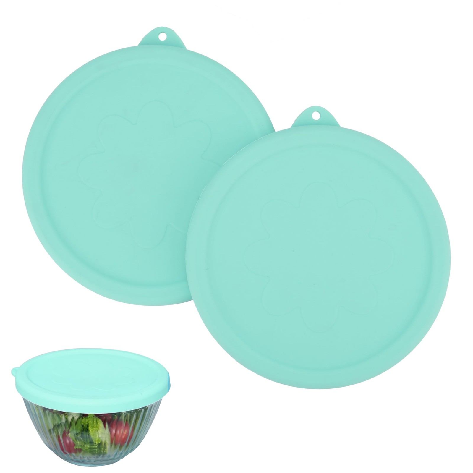 Silicone Lids Only Fit for Pyrex 7401-S 3 Cup Sculpted Glass Mixing Bowls gallery