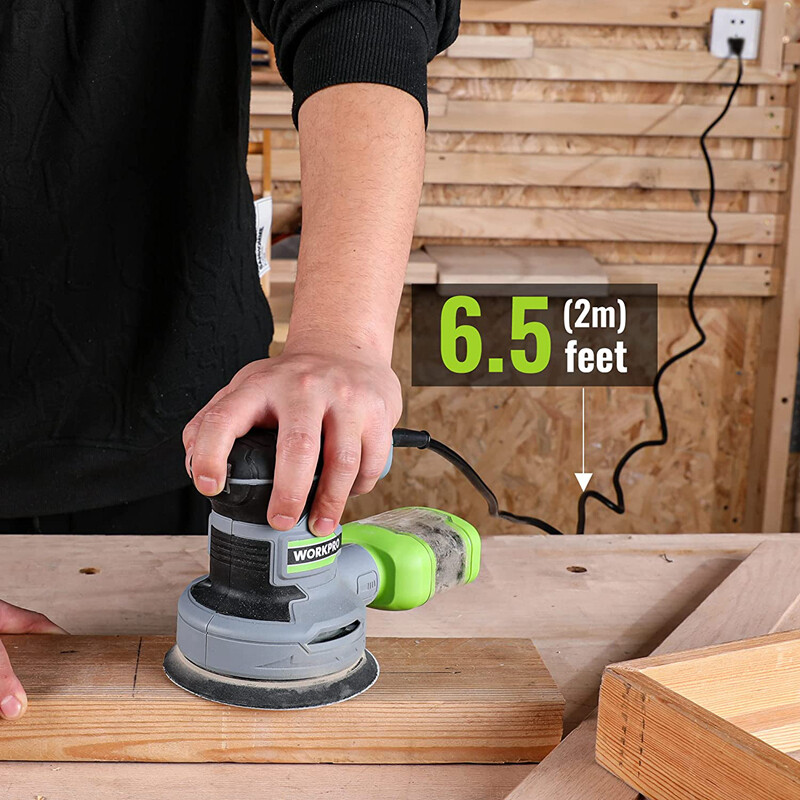 WORKPRO 5-Inch Random Orbit Sander, 6 Variable Speeds 7000 to 14000 RPM gallery