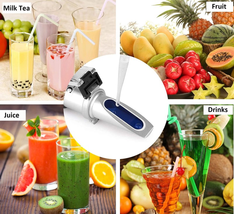Brix Refractometer 0-32% Brix Meter Refractometer for Testing Sugar Content ATC gallery