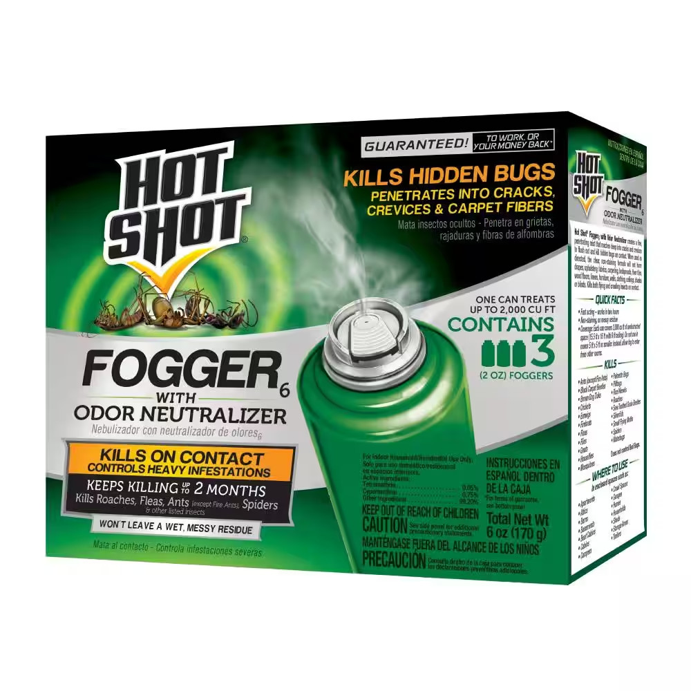 Bug Bomb Indoor Pest Control Fogger Kill roaches Spiders Flies Fleas Killer 3Pcs gallery