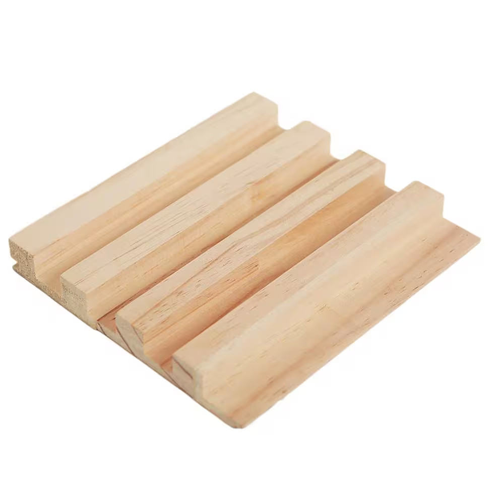 93 In. X 6 in X 0.8 In. Wood Solid Wall Cladding Siding Board in Unpolished Natu gallery