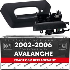 Tailgate Handle for Chevrolet Avalanche – Black Handle and Bezel