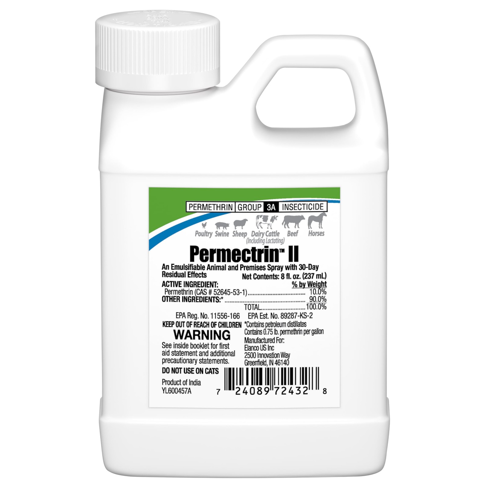 Permectrin II Insecticide for Farm Animals | Insect Killer | 30Day Residual E... gallery