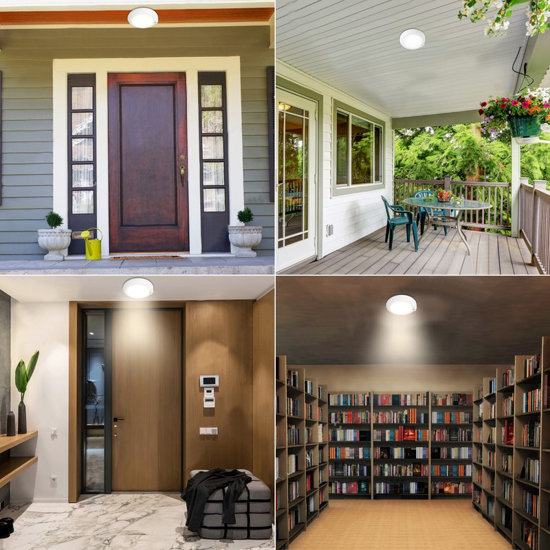 6Inch PIR Motion Sensor LED Ceiling Light Dimmable Disk Closet Lamp Fixture 120V gallery