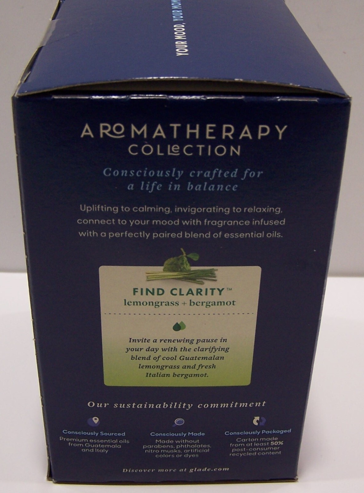 Glade Aromatherapy Cool Mist Essential Oil Diffuser Kit w/Refill FIND CLARITY gallery