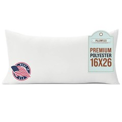 Premium Polyester Throw Pillow Insert – 16×26 – Ultra Soft Large Rectangle Th…