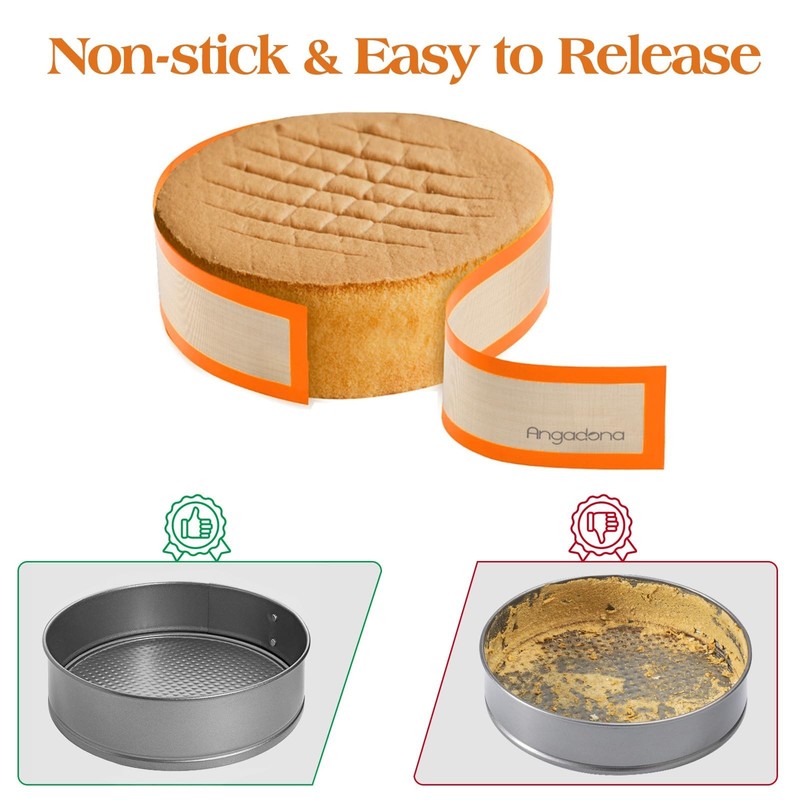 Silicone Baking Mat for Springform Pan,Prevent cake from Sticking to Side,Eas... gallery