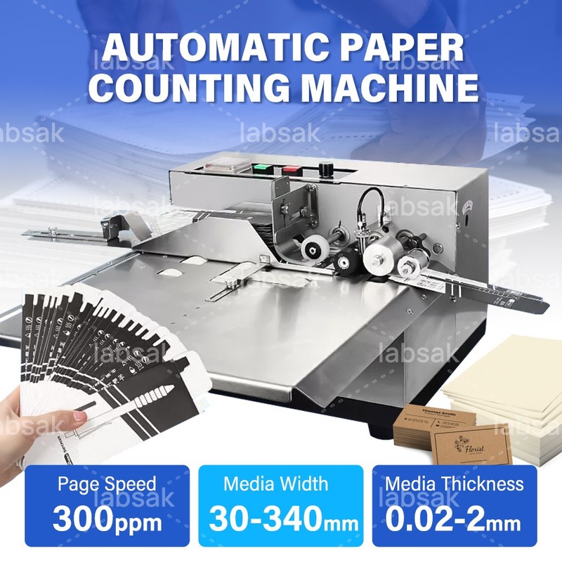 Digital Display High-Speed Automatic Pagination Paper Card Counting Machine gallery