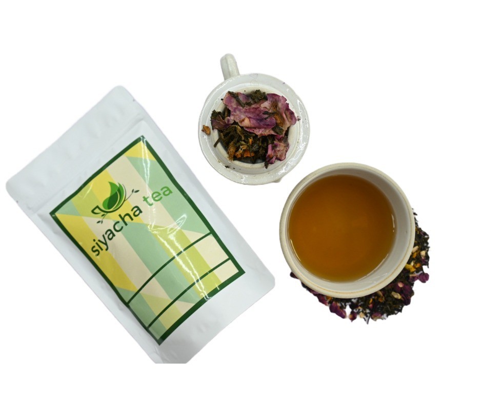 Rose Hibiscus Tea Decaf Fresh Loose Leaves Detox Blend Healthy Antioxidant Rich gallery