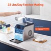 Stainless Steel Nugget Ice Maker, 33lb/24h Output, 3lb Bin, 9.5x13.9x11.9in gallery