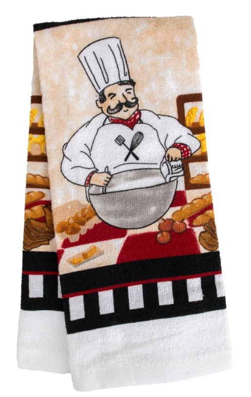 Home Collection Kitchen Towel Cotton/Polyester Blend~ Set of 2 Chef gallery