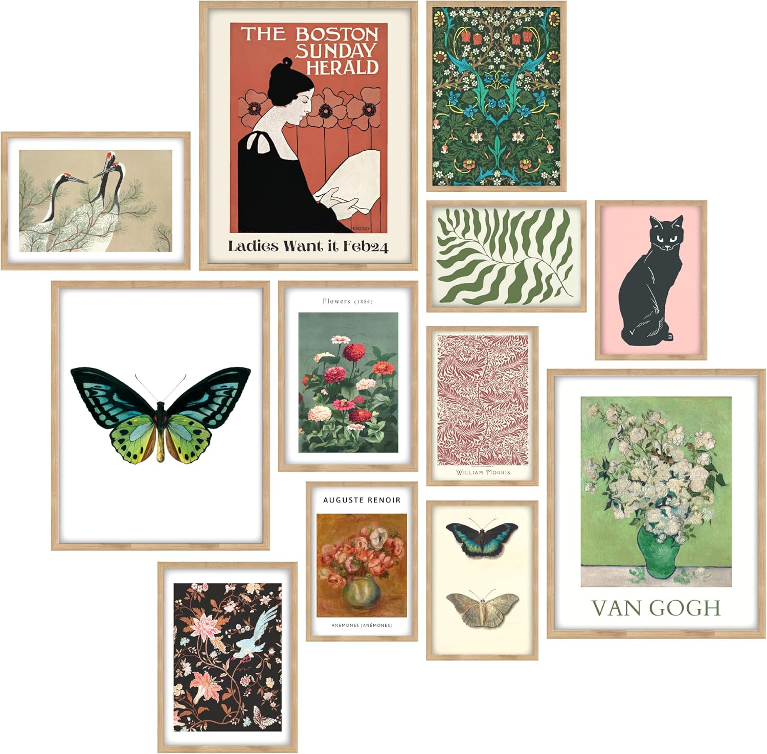 Eclectic Wall Decor - Vintage Boho Wall Art Prints, Retro Maximalist Aesthetic P gallery