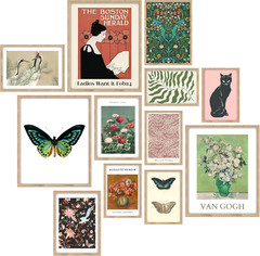 Eclectic Wall Decor – Vintage Boho Wall Art Prints, Retro Maximalist Aesthetic P
