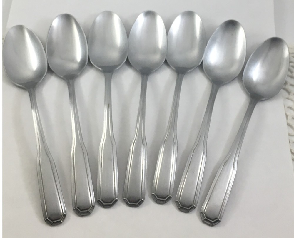 Ekco Eterna FORUM Stainless 7 Teaspoons Flatware Korea
