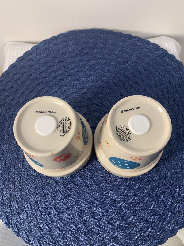 2 Easter Egg 4” Flower Pots Planters gallery