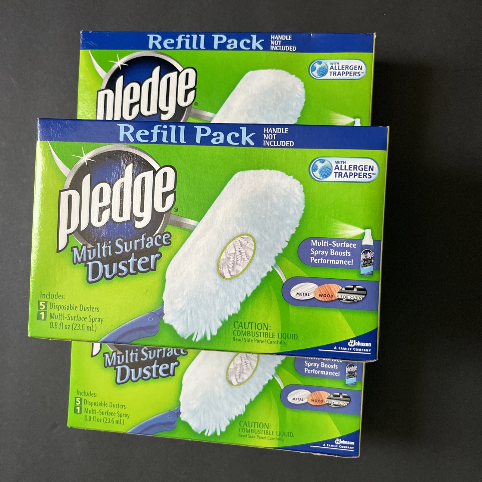 NOS Pledge Multi Surface Duster Refill Packs - Dusters & Spray LOT OF 3 gallery