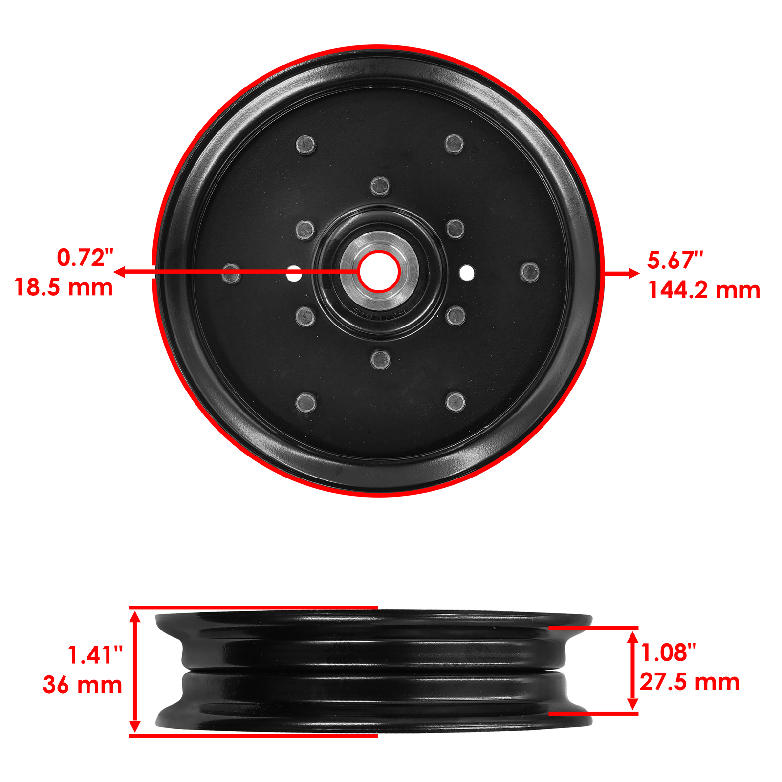 52" & 60" Deck Pulley for Hustler Raptor SD Raptor SDX Raptor Flip-Up Super S gallery