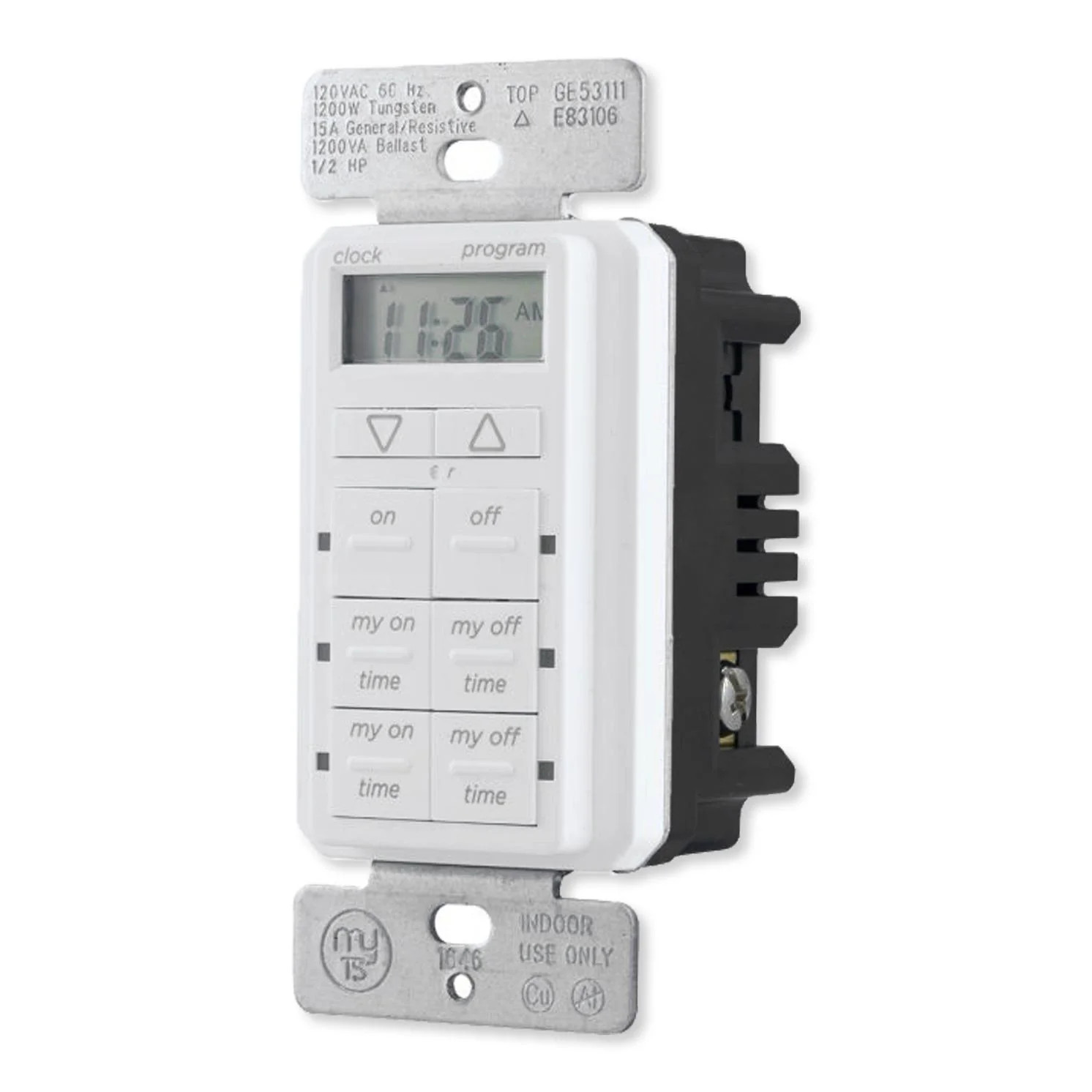 Jasco myTouchSmart Simple Set In-Wall Timer, White (26893-P1) gallery