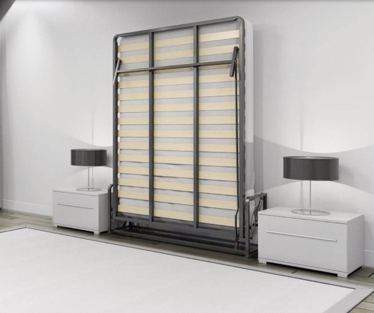 WallBedKing King Vertical Wall bed Folding Guest bed Pull Down Murphy bed
