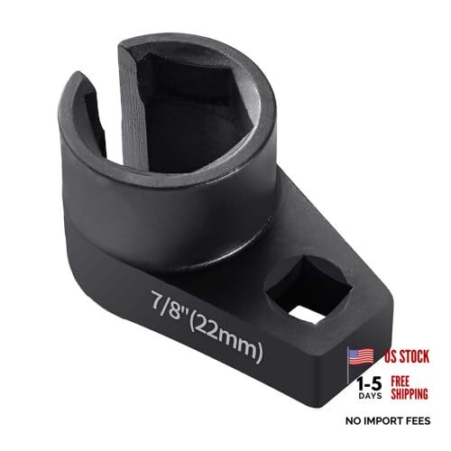 Offset O2 Sensor Socket, 7/8-Inch (22mm) with 3/8-Inch Drive, 3/8-7/8 1pcs gallery