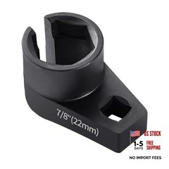 Offset O2 Sensor Socket, 7/8-Inch (22mm) with 3/8-Inch Drive, 3/8-7/8 1pcs