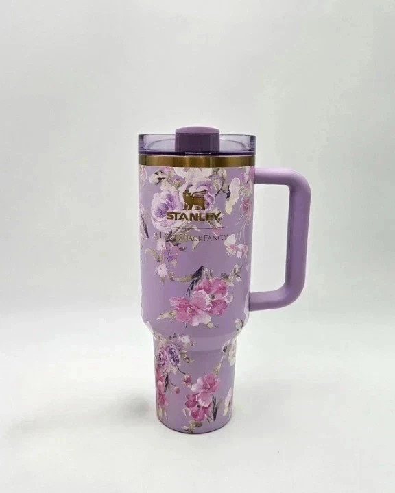 Stanley Love Shack Fancy Quencher - Happy Thoughts Rosa Beaux Purple 40 oz gallery
