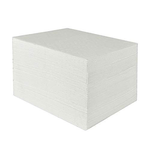 AA003 Absorbent Mat Pad Heavyweight Oil Absorbent Pads,15" x 20",White 100pcs gallery