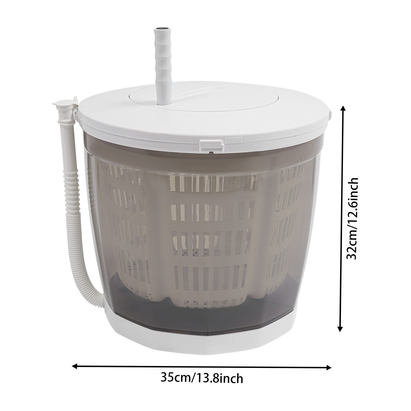 2 in 1 Hand Operated Washing Machine Spin Dryer Manual Clothes Washer For Travel gallery